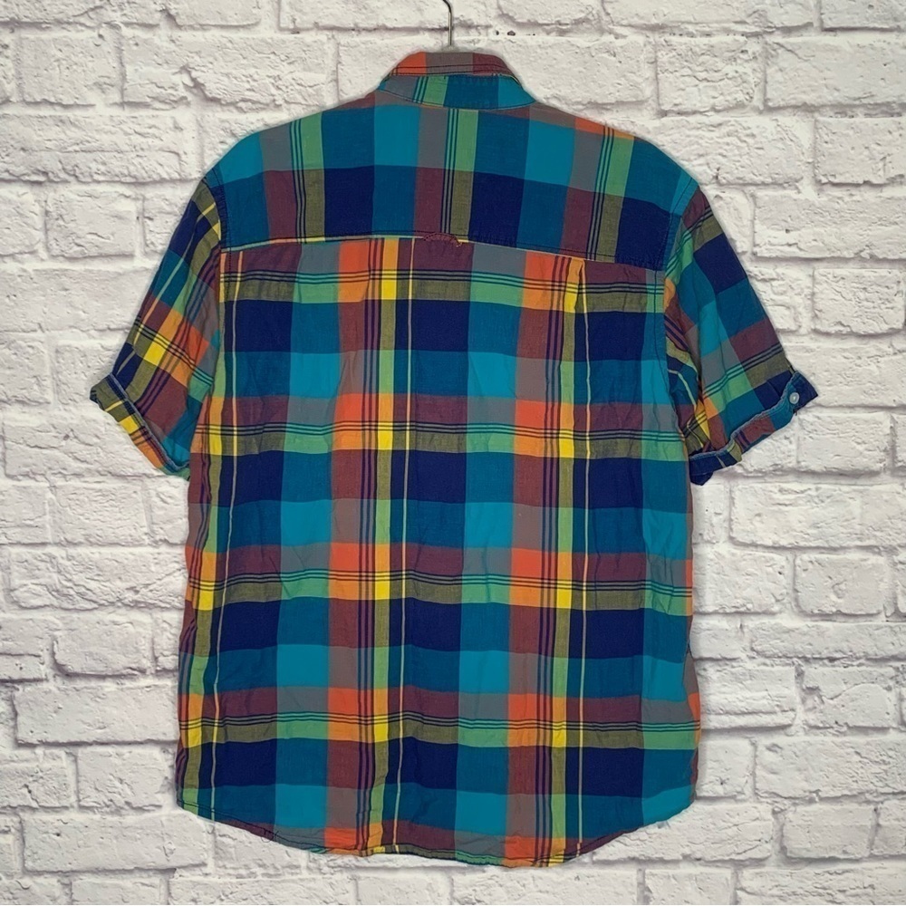 Club Room Mens Plaid Casual Button Down T-Shirt - Picture 5 of 11